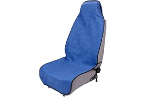Blueshyhall Housse de Siège de Voiture Imperméable Lavable et Antidérapant, Protection de Siège de Voiture Sièges Avant Tissu Éponge, Housse de Siège de Voiture Après Le Sport (Bleu)