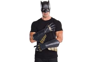 Rubie's Batman v Superman: Dawn of Justice - Guantes de Batman para hombre