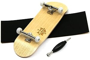 Teak Tuning 32mm PROlific Complete Fingerboard - The Real OG Classic Maple | 32mm x 97mm Handmade Maple Wood Deck | Pro Board Shape | Polyurethane Bearing Wheels | O-Ring Tuning