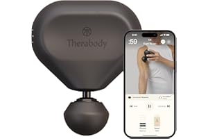 Theragun Mini (3rd Gen) by Therabody - Handheld Electric Massage Gun - Compact Muscle and Deep Tissue Treatment for On The Go - Portable Percussion Massager with QuietForce Technology