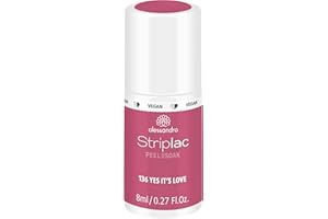 ‎ALESSANDRO alessandro Striplac UV-Nagellack Yes it's Love – Schonend und langanhaltend – Einfache Entfernung dank Peel-Off-Technologie – Vegan und tierversuchsfrei – 8 ml