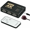 Swiztek Port HDMI Switch Box Switcher Splitter 3 in 1 Out High Speed Port Supports 3D 1080P Video HDCP-TD-472H.