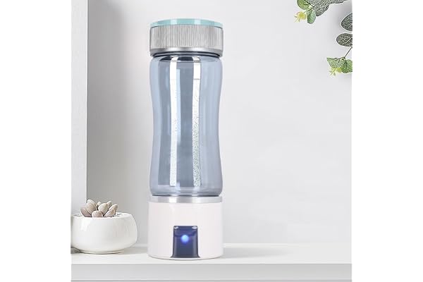 Générateur d'eau D'hydrogène de Bouteille d'eau D'hydrogène de 300 ML, Ioniseur d'eau D'hydrogène 3000PPB Bouteille d'eau D'hydrogène Portable à Haute efficacité pour Le Bureau à