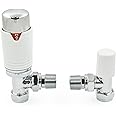 Thermostatic Radiator Valve Angled TRV White – Style