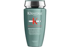 KERASTASE Genesis Homme - Bain de Masse Epaississant - Shampoing Triple Action Cheveux, Cuir Chevelu, Barbe - +38 % de Masse Capillaire - Sans Silicone - Cheveux Affaiblis & Affinés - 250 ml