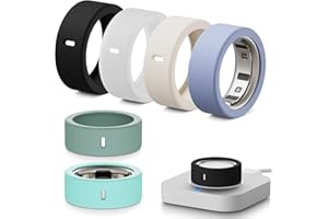 Hexasider [6 Unidades] Protector para Anillo Oura Gen 4/Gen 3/Ultrahumano, Silicona Elástica Anticaídas (M para 8/9/10/11)