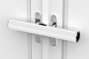Sevko Patio Door Security Lock for French Double Doors with Scratch Protection Inserts, Easy Install, Extra Security, White