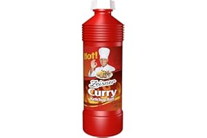 Zeisner Curry Ketchup Hot! | Ketchup mit erlesenen Gewürzen | nachhaltig scharf | natürlich ohne Konservierungsstoffe, 12er Pack (12 x 425 ml)