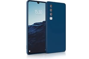 MyGadget Case compatible with Huawei P30 - Cover Ultra Thin TPU - Soft Touch Rubber & Anti-Scratch Shell - Flexible Silicone - Matte Dark Blue