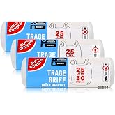 Gut & G nstig Carry Handle Bin Liners 25 L Pack of 30 - Pack of 3 3 x 30 Pieces Tear-Resistant and Liquid-Proof