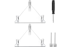 BNNRJIA 2 x Triangle Football Stand Display - Clear Acrylic Holder for Basketball, Soccer, Rugby, Volleyball - Sport Ball Storage