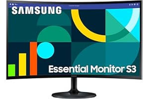 Samsung S36GD Essential Curved Monitor 27 Zoll, PC-Bildschirm mit VA-Panel, Full HD-Auflösung, 4 ms Reaktionszeit, Bildwiederholrate 100 Hz, Eco Saving Plus, Flicker Free, Schwarz, S27D364GAU