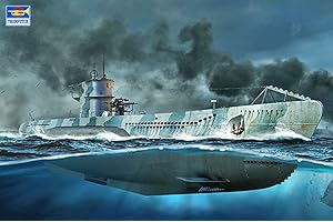 Trumpeter 05912 - Dkm Type VII-C U-Boat - Scala 1/144 - Scatola di Montaggio in plastica