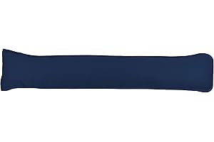 mFabrics Pack of 1 Hollowfibre Filled Draught Excluder Draft Insulator for Door Bottom Size: 85x18cm (Navy)