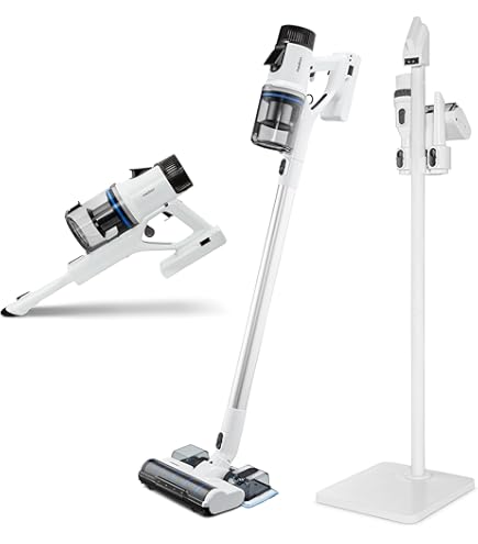 Aspirator Vertical Fara Fir Proscenic P16 G, 550W, 55 KPa, Aspirator De Mana Cu Tub Pliabil Autonomie De 65 Min Led Vertecttm Verde Potrivit Pentru Par De Animale Gri P16 Eu2