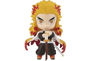 Chibi Masters Bandai Kyojuro Rengoku Demon Slayer Figure, 8 cm Collectable Demon Slayer Figure Anime and Manga Figure, Great Anime Gifts
