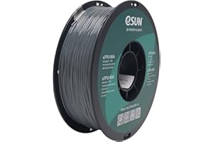eSUN TPU-95A Filament 1.75mm, Flexible 3D Printer Filament TPU, Dimensional Accuracy +/- 0.05mm, 1KG Spool (2.2 LBS) 3D Printing Filament for 3D Printers, Grey