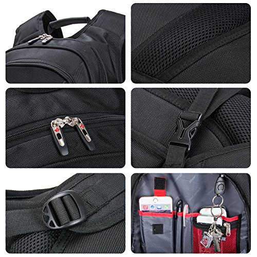 Soarpop BB4347MBK Geschfts Laptop Rucksack 15 6 Schwarze
