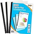 3 x A4 XL Capacity Clip Bar Files Report Project Black Slide Binder Folders