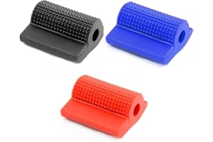 KSOIQPU 3 pezzi Moto Copertura Protezione Leva Cambio, 8mm caoutchouc Manicotto Protettivo per Leva del Cambio per Moto Copri-Cambio Adatto a quasi tutte le moto(Rosso,Nero,Blu)
