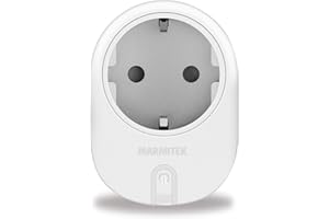 Marmitek Smart me -Power SE -IEC Typ F -Wi-Fi -15 A -3450 W -gniazdko -Schuko -wtyczka pośrednia -wł./wył. ręczna i automatyczna z aplikacją - kompatybilna z Amazon Alexa i Google Assistant