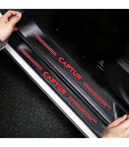 Protecteurs De Seuil De Porte Voiture Pour Captur - 4 Pièces Inoxydable Anti-Rayures