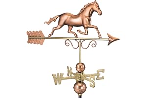 Good Directions Galloping Horse Weathervane, Pure Copper