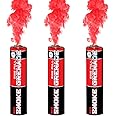 EXCLUSIVE ONLINE 3 Pack Red Colour Smoke for Paintball Weddings Photoshoots Celebrations & Special Effects