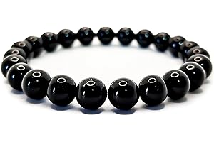 SPILLOX Bracciale Uomo Donna Elastico Da Vere Pietre Preziose Naturali Di 8mm Reiki Idea Regalo Di Natale Originale Diffusore Di Energia Guarigione Equilibrio