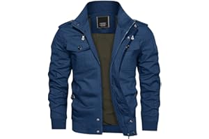 KEFITEVD Męskie zimowe kurtki polarowe bojówki ciepłe grube krótka skórzana kurtka wojskowa wiatrówka płaszcz