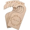 PUREOY 7/8 Pcs Baby Wardrobe Dividers Closet Wooden Baby Garment Size Markers Newborn Toddler Clothes Daily Organization