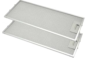 EVAYP 2x Filtro de Grasa Metálico (456 x 185 mm) Compatible con AEG Juno 4055241147 Turboair Elica GRI0025433A C00333929 Whirlpool 488000861321 Elecktrolux 482000009755 00746994 Campanas Extractoras
