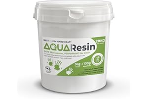 RESCHIMICA AQUA RESIN® – Plâtre Alpha | Effet Porcelaine Satiné | Prêt avec Eau | Sûr & Non Toxique | Blanc Intense & Colorable | Pour DIY, Moulages & Projets Créatifs (1, Kilogrammes)