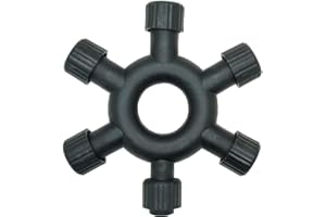 yowin Connecteur pour Guirlande Exterieure, 2 Broches Connecteur Electrique Étanche pour LED Lumières de Noël, Séparateur 1 vers 5 Adaptateur pour Guirlande Lumineuse, Rideau Lumineux Extérieure