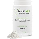 Zeolith MED Premium 120g Detox-Pulver, Medizinprodukt, ultrafeines 9µm hochreiner Zeolith-Klinoptilolith mit exponentiell meh