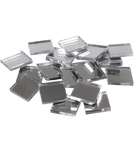 Lot De 125 Miroirs Triangulaires Mosaïque Argenté 12 Mm - Verre Écologique Pour DIY Et Art