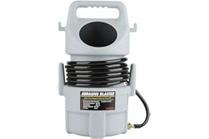Estink Shot Blasting Kit, 50lb Capacity 120PSI Portable Pneumatic Sand Blaster Kit Sand Blaster Gun with 15ft Hose & 50lb Hopper Sandblaster Gun Kit for Small and Medium-Sized Sand Blasting Operations
