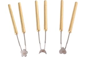 WELDINGER Brandmalspitzenset SP 3 Motive Blume Mond Herz für WELDINGER Brandmalstation BS 750 (3 Stück Brennschleifen)