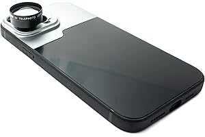 SYSTEM-S Zoom Linse 3X Tele Objektiv Filter mit Hülle in Schwarz für iPhone 14 Pro
