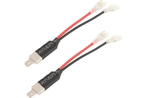 TOMALL H1 LED Headlight Replacement Male Plug Single Diode Converter Wiring Connecting Lines Cables