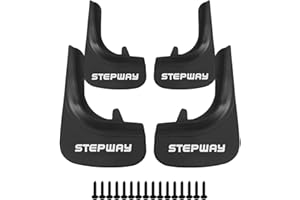 Axenture Car Mud Flaps Kit For Dacia Sandero Stepway Front Rear Rubber Splash Guards Tire Mudflaps Protector Accessories Wheel Well Guards 4 PCS