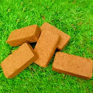Navya germination CocoPeat Brick Block for Home Plants and Gardening 1 Pcs Small Brick One of The Best Pack for Using Block Soil 100% Organic.