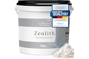 naturetrend Zeolith Pulver 1,5kg – Naturrein mit 94% in Premium-Qualität – Extra fein gemahlen, Reines & naturbelassenes Vulkangestein
