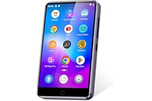 Fanvace MP3 Player mit WiFi Bluetooth - 4 Zoll Touchscreen, 2GB RAM+16GB ROM, Android MP4 Player mit Spotify Kids, Audible, Amazon Music, Deezer, Play Store Streaming Musik Apps