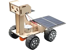 Keenso Solar Lunar Rover Kit, Miljövänlig Trämodell | Gör-det-själv montering, vetenskapsexperiment, säkert hållbart material