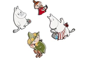 Grupo Erik Set Pins Mumin - 4 Anstecknadeln - Geschenke Moomin Geschenke Merchandising