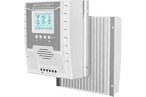 OOYCYOO Contrôleur de charge solaire MPPT 40A DC 12V 24V Régulateur de batterie automatique PV 100 V Entrée MPPT Contrôleur de charge pour batteries au lithium, scellées, gel et inondées