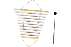 harayaa Meditation Flow Chime Meditation Bowl Sound Tubular Flow Chime with Mallet Musical Instrumentsfor Meditation Relaxing Mindfulness Yoga, 9 Tones