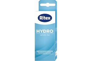 Ritex HYDRO, Sensitiv glidgel, vattenbaserad, 50 ml, tillverkad i Tyskland | Fri från konserverings-, doft- och färgämnen och lämplig för kondomer — dermatologiskt testad, tillverkad i Tyskland