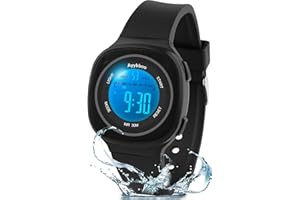Ayybboo Montre Enfant Numérique Garçon Fille,Montres Digitale Sport avec LED 7 Couleurs Lumineuse,Étanche 30M,Alarme,Chronomètre,Date,Cadeaux pour Enfants
